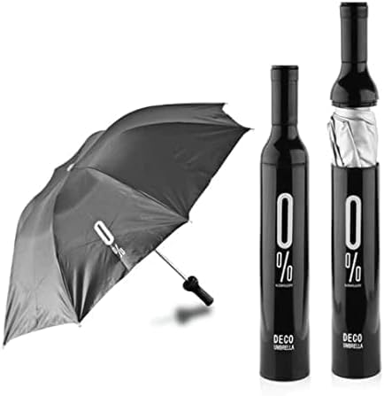 VeeDee Folding Portable Umbrellas with Bottle Cover for UV Protection & Rain - Ultra Wine Umbrella Men and Women Mini Travel(Multicolour)