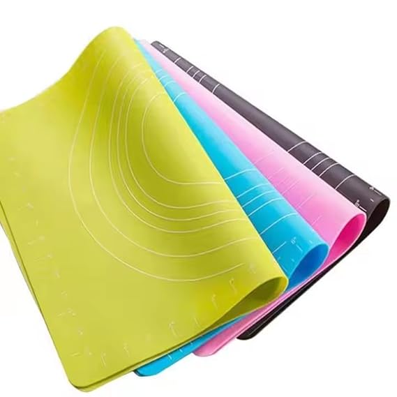 VeeDee Silicone Baking Mat, Extra Thick Large Non Stick Pastry Mat Sheet for Dough Pie Crust Rolling Mats, Non-Stick and Anti-Slip, Dishwasher Safe