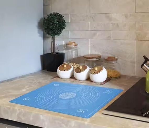 VeeDee Silicone Baking Mat, Extra Thick Large Non Stick Pastry Mat Sheet for Dough Pie Crust Rolling Mats, Non-Stick and Anti-Slip, Dishwasher Safe