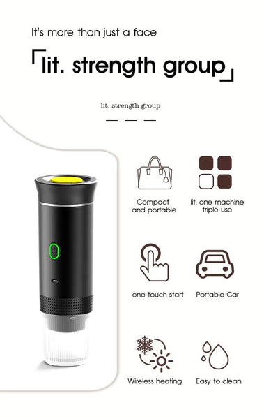 VeeDee Home travel automatic machine cold hot brewing cafe multi-function 3 in 1 Portable mini Espresso Handheld Capsule Coffee Machine