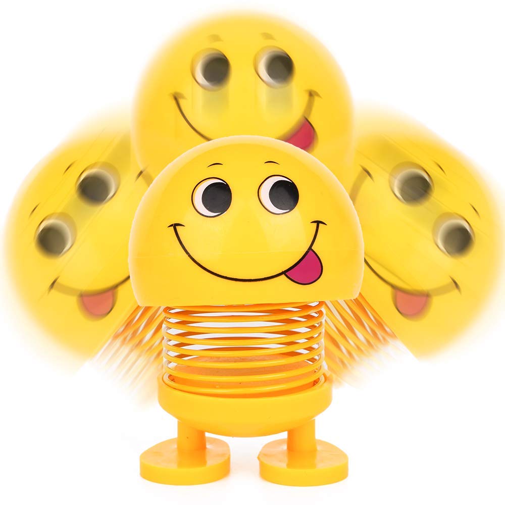 smiley face spring doll