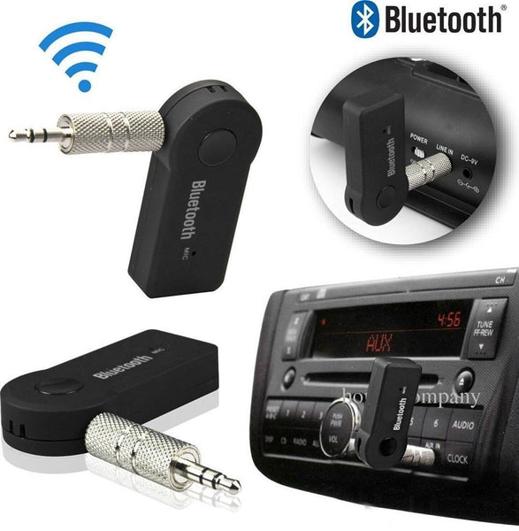 VeeDee Bluetooth Hands-free Car Kit Bluetooth Music Receiver Adapter with Built-in Mic