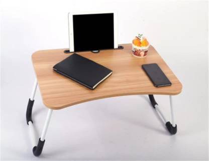 Veedee Foldable Bed Tray Laptop Desk ( Lightly Damaged ), Portable Laptop Desk with Phone Slots (Colors May Vary))