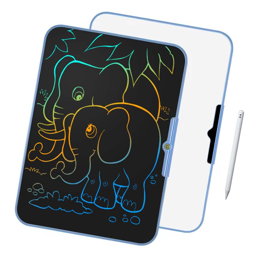 VeeDee 20-Inch Rechargeable LCD Writing Tablet | Digital Drawing & Handwriting Pad for Kids, Students & Office Use | Reusable Ewriter Tablet Board (Blue)