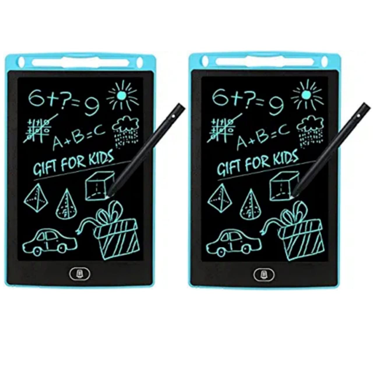 Tvara Lcd Writing Tablet 8.5 Inch/21.5 Cm E-Note Pad Lcd Colorful Drawing Tablet Kids Drawing Pad 8.5 Inch Doodle Board,Toddler Boy And Girl Learning Gift Variation (Pack Of 2) Black Blue