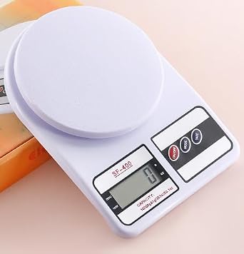 Digital Kitchen Food & Baking Scale with LCD Display | 10kg Capacity Multipurpose for Meal Prep, Grocery & Home Use | SF-400 Style