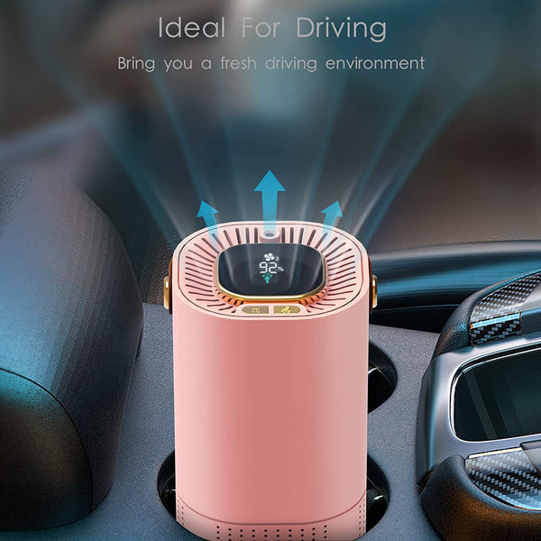 VeeDee Portable Air Purifier - H13 True HEPA Filter Cleans Air, Helps Remove Dust, Pet Dander, Pollen for Home, Eliminates Smoke & More — Ideal for Traveling, Home, and Office
