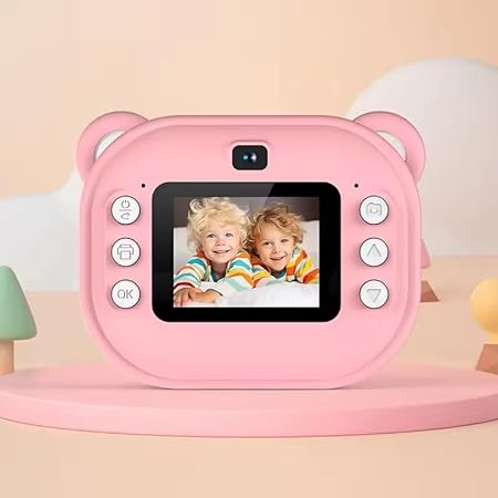 Instant Print Camera for Kids, Christmas Birthday Gifts for Girls Boys, Digital Camera with 1080P Videos, Portable Instant Camera Printer Toy for 6+ Years Old Kids (Green)