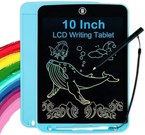 Tvara 10.5 inch LCD Writing Board Kids Learning Toys, Doodle Board Toddler Gift, Colorful Writing Board Christmas Birthday Gift for Boys and Girls 3 4 5 6 7 8 Years Erasable Reusable Drawing Board