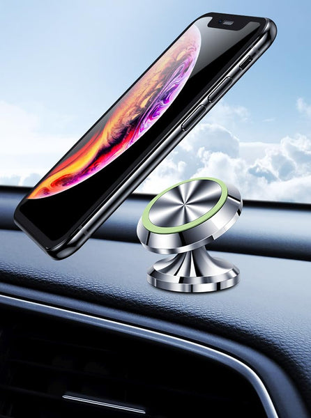 VeeDee Magnetic Mobile Phone Car Mount, Car Sturdy Stick-on Cell Phone Holder Car Built-in Amazing Strong Magnets, Hands Free Magnetic Car Phone Holder Mount with Strong Adhesive Mounting