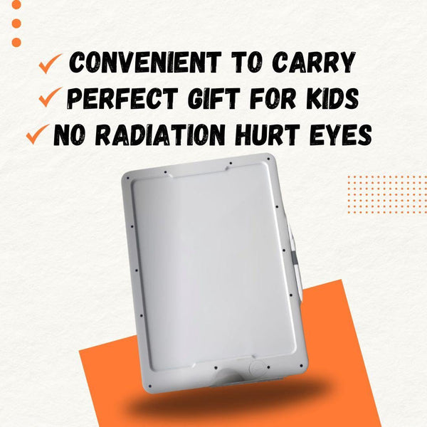 Tvara 15" Half Erasable LCD Writing Board for Kids & Adults with Back Side White Board - Ideal for Drawing, Note-Taking, and Learning with Eco-Friendly, Portable Design
