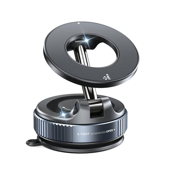VeeDee Magnetic Car Phone Mount – 360° Vacuum Suction Magnetic Phone Holder for Car Dashboard & Windshield – Universal Multi-Surface MagSafe Car Mount for Home, Gym Mirror & Shower