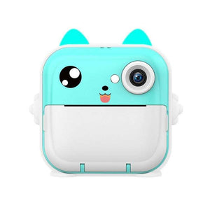 Instant Print Camera for Kids, Christmas Birthday Gifts for Girls Boys, Digital Camera with 1080P Videos, Portable Instant Camera Printer Toy for 6+ Years Old Kids (Green Premiun Fancy)