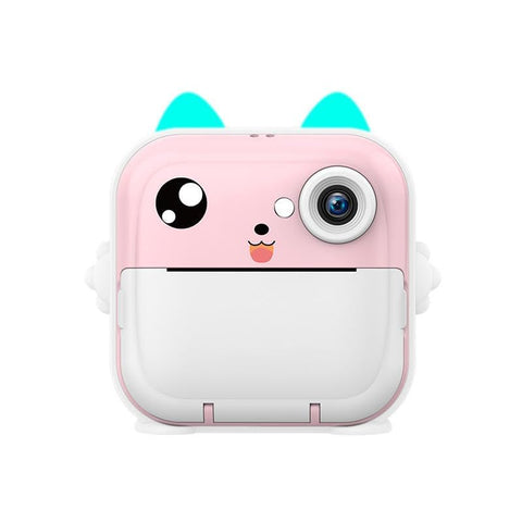 Instant Print Camera for Kids, Christmas Birthday Gifts for Girls Boys, Digital Camera with 1080P Videos, Portable Instant Camera Printer Toy for 6+ Years Old Kids (Pink Premiun Fancy)