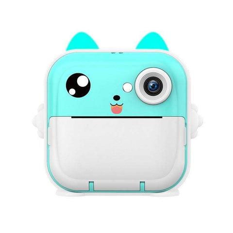 Instant Print Camera for Kids, Christmas Birthday Gifts for Girls Boys, Digital Camera with 1080P Videos, Portable Instant Camera Printer Toy for 6+ Years Old Kids (Green Premiun Fancy)