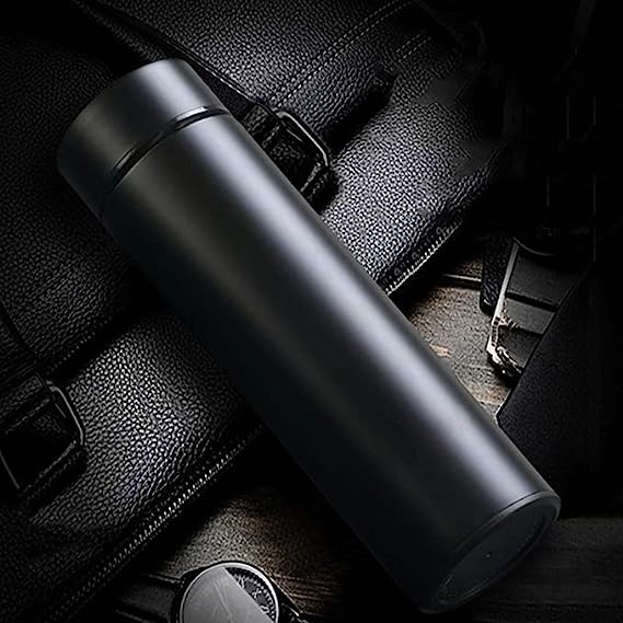VeeDee Stainless Steel Thermos, Smart Sports Water Bottle with LED Temperature Display,Double Wall Vacuum Insulated Water Bottle, Stay Hot for 24 Hrs, Cold for 24 Hrs