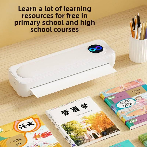 TVARA Portable Thermal Printer for Travel, Inkless Wireless Bluetooth Machine, Supports US Letter Size 8.5" x 11" Paper, Mini Mobile Printer