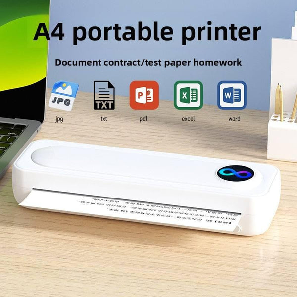 TVARA Portable Thermal Printer for Travel, Inkless Wireless Bluetooth Machine, Supports US Letter Size 8.5" x 11" Paper, Mini Mobile Printer