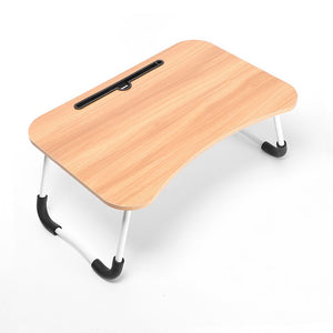 Veedee Foldable Bed Tray Lap Desk ( Lightly Damaged ), Portable Lap Desk with Phone Slots (Colors May Vary))